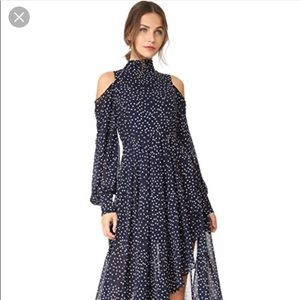 Navy and white Polka dot dress